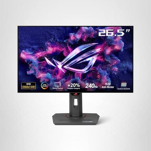 ASUS ROG Strix 27” 1440P OLED Gaming Monitor (XG27AQDMG) - QHD, Glossy OLED, 240Hz, 0.03ms, Custom Heatsink, Anti-flicker,Uniform Brightness, G-SYNC Compatible, 99% DCI-P3, DisplayWidget, 3yr warranty 17