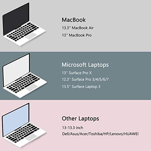 BAGSMART Laptop Case Bag, 13.3 inch Laptop Carrying Sleeve Compatible with 14 Inch MacBook Pro, 13-13.3 inch HP, Dell, Lenovo, Asus Notebook, Pink 6