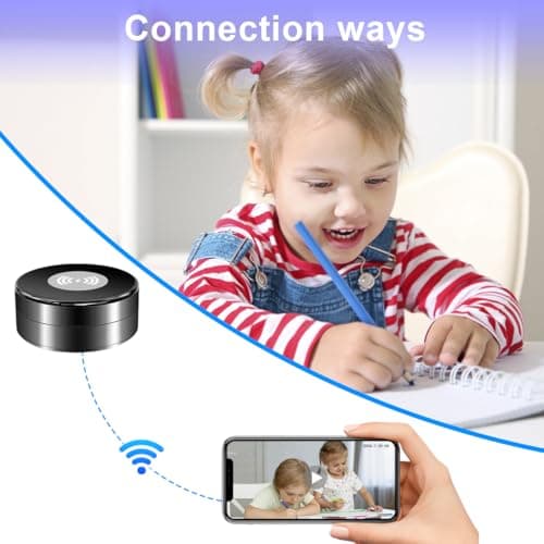 CHHANLOO Hidden Spy Camera WiFi 1080P with Wireless Charger,Motion Activated,Nanny Spy Cam with 160°Viewing Angle, Security Camera for Home Office Store 6