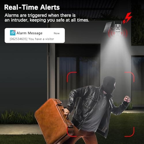 Caluxe 4K Solar Security Cameras Wireless Outdoor, 5G/2.4G WiFi 6, Dual Lens 2-in-1 Home Security Camera, Color Night Vision/2-Way Audio/PIR Motion Alarm/360° PTZ/Auto Human Tracking/Waterproof 2Pack 7