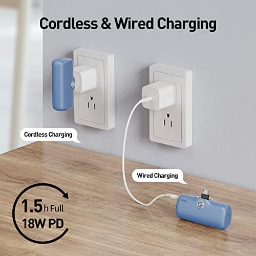 iWALK USB-C Portable Charger for iPhone 15/16, Mini 20W 4,800mAh Wireless Power Bank Fast Charging Travel Battery Pack Compatible with iPhone 17/16/15/15 Plus/15 Pro/15 Pro Max, Andriod Phone Samsung 6