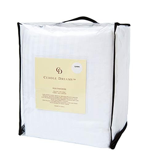 CUDDLE DREAMS Silk Comforter for Spring/Summer/Fall, 100% Long-Strand Silk Filling, Natural & Breathable (King Size) 7