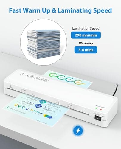 Laminator Machine, Sweleke A3 Laminating Machine with 5 Laminating Sheets, 11x 17 Thermal Lamination Machine for Home, 13 Inch Laminator Machine Hot and Cold for School Office Use 6