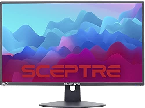 Sceptre 20" 1600 x 900 75Hz LED Monitor 2x HDMI VGA Built-in Speakers, sRGB 99% Machine Black (E209W-16003RT series)