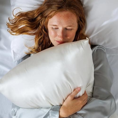 Fishers Finery 19mm 100% Pure Mulberry Silk Pillowcase, Quality Tested (White, S) 7