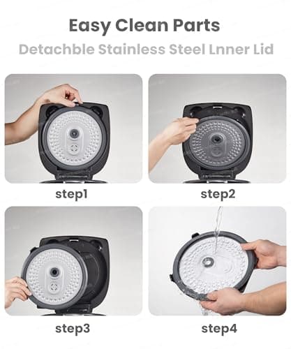 COMFEE' Rice Cooker, Japanese Large Rice Cooker with Fuzzy Logic Technology, 11 Presets, 10 Cup Uncooked/20 Cup Cooked, Auto Keep Warm, 24-Hr Delay Timer 7