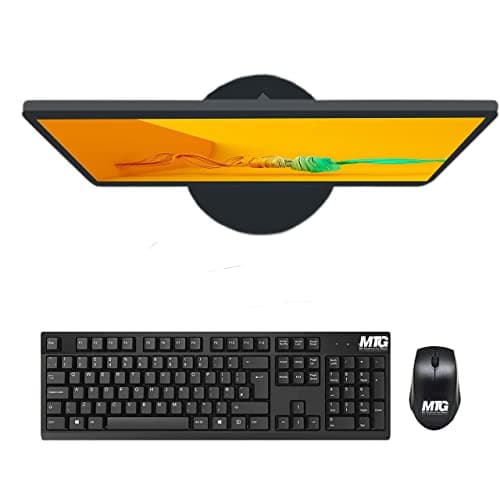 MTG 24 inch 1080p LED Desktop Laptop Monitor - Full HD, 75Hz, 3ms, VESA Mountable, HDMI, VGA, Bezel Less and Sleek Thin Design with Built-in Speakers (MTG Monitor + Wireless Keyboard and Mouse) 7