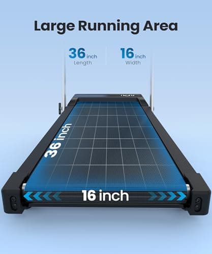 WELLFIT Walking Pad Treadmill with 10% Incline and Handle Bar, 3.0HP 320LBS Weight Capacity 2-in-1 Foldable Treadmill for Home Office, Smart App Voice Control Quiet Under Desk Walking Pad, No Assembly 5