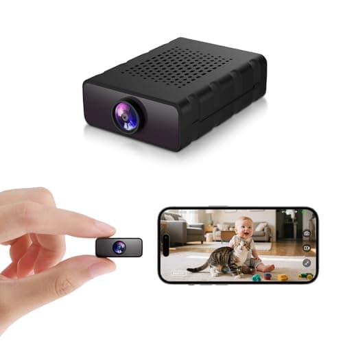 Criuste Hidden Camera， Nanny Cam for Home | 4K Ultra HD WiFi & SD Mini Camera, Free Cloud Storage, Works Online & Offline for Baby, Pet, and Indoor Monitoring (Deep Grey)