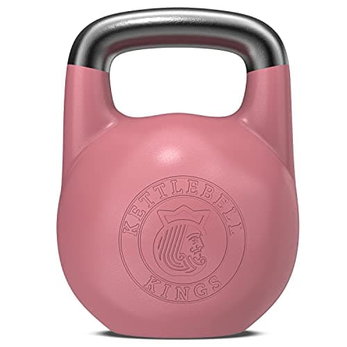 Kettlebell Kings Competition Kettlebell Set - Professional and Beginner Kettlebell Weights 8-48 KG for Women and Men - Powder Coated for Better Grip - Superior Balance and Comfort for Rep Workouts