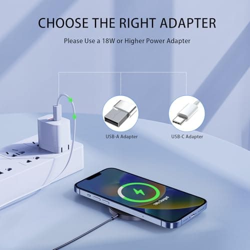 for MagSafe Charger 2 Pack, Magnetic Wireless Charging Pad for iPhone 17/17 Pro/17 Pro Max/Air/16 15 14 13 12 Pro Max Plus & AirPods 2 3 Pro, Strong Magnet, Aluminum Alloy, USB-C/A Ports, Solid Black 8