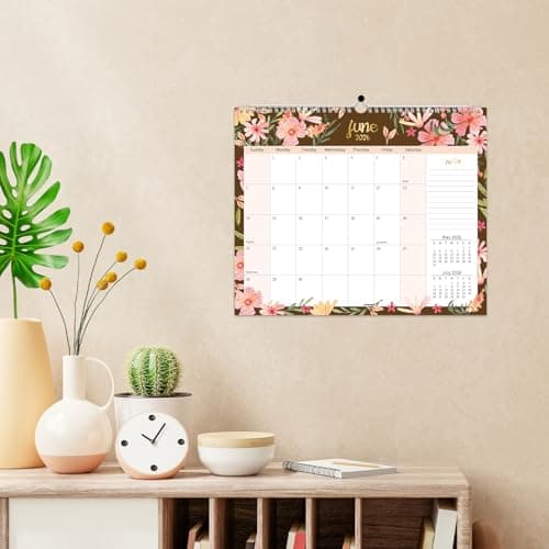 GuassLee Wall Calendar 2026-2027, Calendar Wall 2026, 18-Months Hanging Calendar Jan. 2026 to Jun. 2027, 14" x 11.5" Monthly Planner Wall with Thick Paper for Office School Home Teacher Academic 6