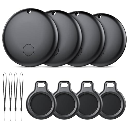 Android Air Tracker, Bluetooth Tracker Tags, Work with Google's Find Hub(Android), Smart Tags for Luggage, Wallet, Vehicles, Keys (Not for iOS) 4 Pack