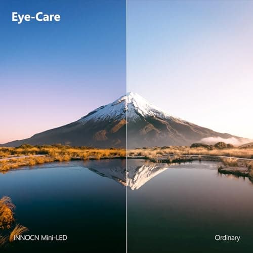 INNOCN 32" Mini LED 4K UHD 3840 x 2160 Computer Gaming Monitor 144Hz 1ms IPS HDR1000 HDMI 2.1 Monitor, 99% DCI-P3, USB Type-C Connectivity, Pivot/Height Adjustable Stand - 32M2V 9