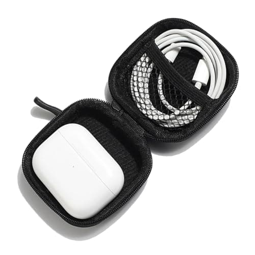 Futanwei Compatible for QXQ J55 Wireless Earbuds Case Bluetooth Headphones J55 Case - Carrying Headphone Case - EVA Earbuds Case - Full Body Rugged Case - Small Storage Bag with Mesh Pocket, Grey 5