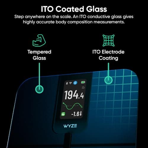 Wyze Scale Ultra, Smart Scale with 4.3" Color Display, Digital Bathroom Scale for Body Weight BMI Muscle Mass Composition, Wi-Fi & Bluetooth Body Fat Scale with Heart Rate, 400 lbs (Black) 9