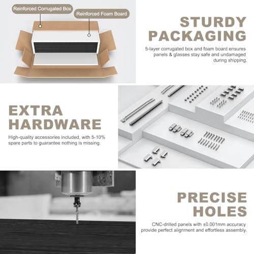 Display Cabinet with Glass Doors, 4-Tier Display Case with 3-Color Lights & Human Body Sensor, Storage Cabinets with 3 Shelves & 2 Drawers for Collectibles/Living/Dining/Game Room, Black Oak 8