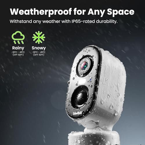 Kiwibit Security Cameras Wireless Outdoor, 2K Outside Camera for Home Security, Battery Camera, Magnetic Mount, AI Detection, Color Night Vision, Spotlight, Waterproof, 2.4GHz WiFi, Cloud & SD Storage 8