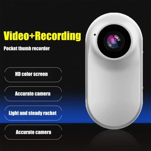 METRICSQUARE Mini Body Camera with Audio and Video Recording Wireless Spy Camera Hidden Pocket Camera Portable Video Recorder Action Camera Wearable Police Cam Law Enforcement with Night Vision 5