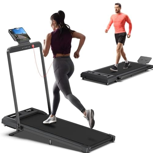 COZYINN 3HP 6.2MPH 320+lb Capacity Treadmills for Home, 10% Adjustable Incline Walking Pad, Portable Foldable Treadmill with 16" Wide Running Area, Mute Control, Works with Smart APP