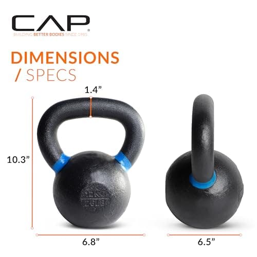 CAP Barbell Cast Iron Competition Kettlebell Weight, 26 Pounds 5