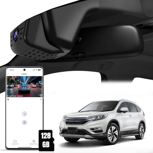 KuTaiTai 4K Dash Cam fit for CR-V 2023 2024 2025 Sport Touring EX EX-L Hybrid (Gen6), OEM Look, UHD 2160P Video, WiFi&APP, Easy to Install, Loop Recording, G-Sensor, Parking Monitor, 128GB Card-Black