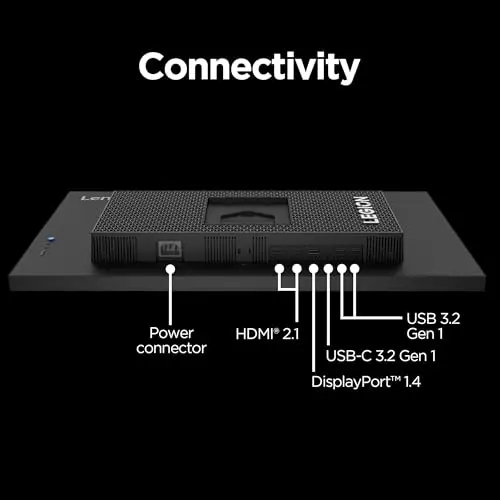 Lenovo Legion Y27h-30 Monitor - Gaming Monitor - 27" QHD Display - Overclocked 180z Refresh Rate - Lenovo Artery Software - AMD FreeSync™ Premium - 0.5ms MPRT - Raven Black NearEdgeless Design 7