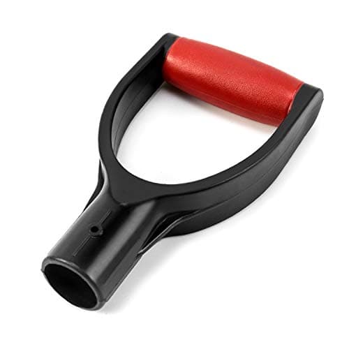 QWORK Plastic Spade Shovel with D Grip, 1-1/4" Polypropylene Shovel Handle for Digging and Raking 6