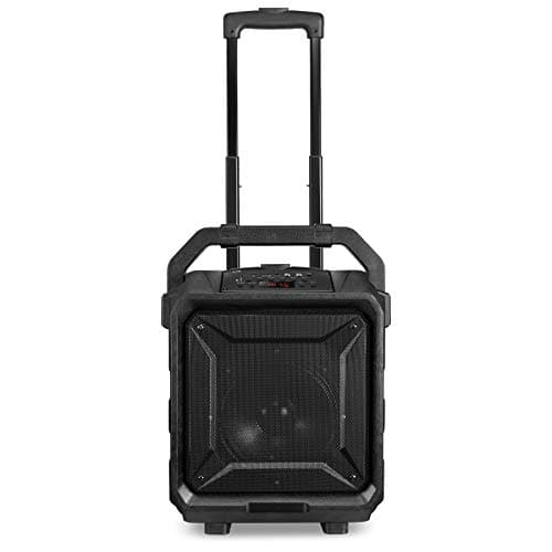 iLive ISB659B Wireless Tailgate Party Speaker, with Built-in Rechargeable Battery and Roller Wheels, Black 6