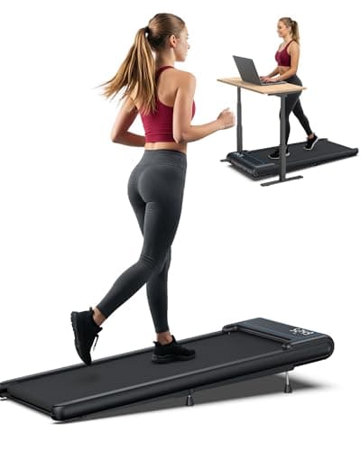 WELLFIT 10% Incline Walking Pad, 2.5HP 4MPH 265 lb+ Capacity Treadmills for Home, Smart Treadmill with Mute Remote and APP Control for Small Space, No Assemble
