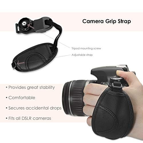 Canon EOS Rebel T7 DSLR Camera with 18-55mm is II Lens + Canon EF 75-300mm f/4-5.6 III Lens and 500mm Preset Lens + 32GB Memory + Filters + Monopod + Professional Bundle (Renewed) 7