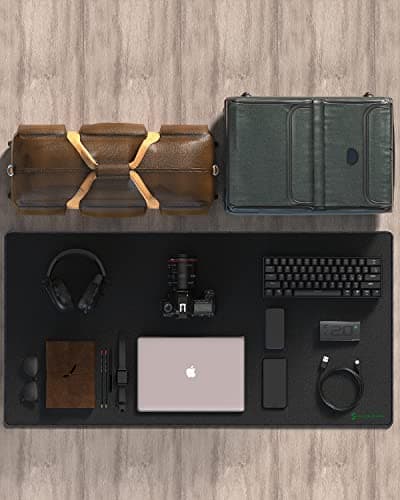 Black Shark Gaming Mouse Pad Desk Mat 47.2” x 23.6”, Oversized Large Mouse Pad, Non-Slip Mousepad, Super-Thick with Special-Textured Surface, Anti-Fray Stitched Edges, Desk Pad Manta P4 7