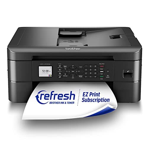 Brother MFC-J1010DW Wireless Color Inkjet All-in-One Printer, Duplex Printing, Mobile & Cloud Print, Compact Design, 1.8" Color Display, Works with Alexa