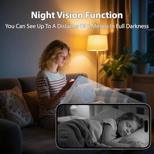 4K Mini Camera, WiFi Wireless Camera Small Portable HD Nanny Cam with Motion Detection, Cloud & SD Storage, Night Vision Micro Security Cameras for Home Office Car Pet Baby Bathroom Indoor & Outdoor 5