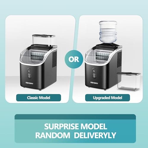 EUHOMY Ice Cube Maker Machine Countertop with External Water Tank, 2 Ways to Add Water, 34Lbs/Day, 16Pcs Ready in 7 Mins, Auto-Cleaning, with Ice Scoop & Basket, for Home/Kitchen/Office/Bar (Black) 9