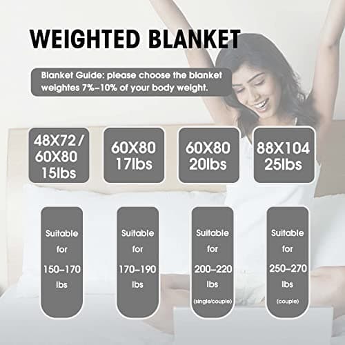yescool Weighted Blanket for Adults (20 lbs, 60” x 80”, Pink) Cooling Heavy Blanket for Sleeping Perfect for 190-210 lbs, Queen Size Breathable Blanket with Premium Glass Bead, Machine Washable 7