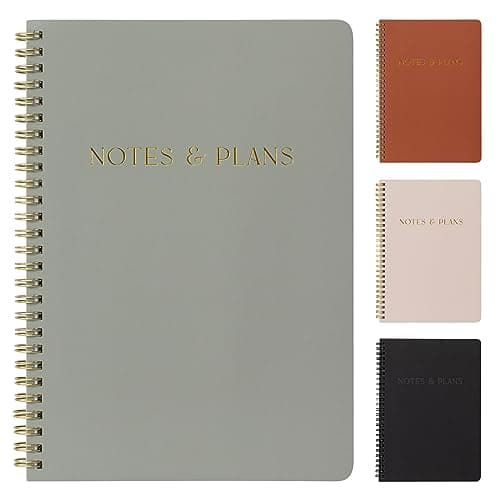Beautiful Daily Planner And Notebook With Hourly Schedule - Aesthetic Spiral To do List Notepad to Easily Organize Your Tasks And Appointments - Stylish Book And School Or Office Supplies For Women