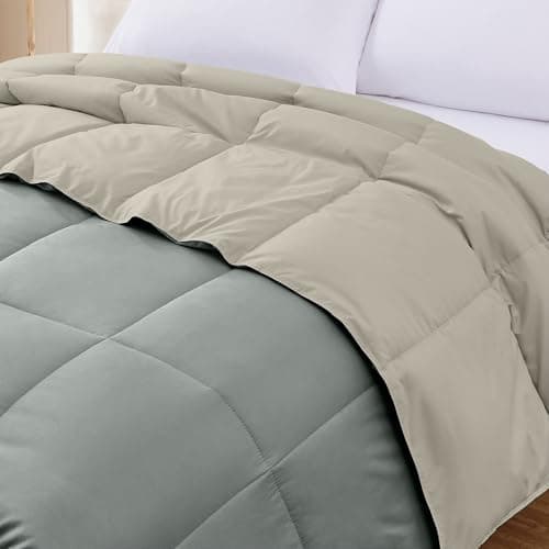 Modern Threads Down Alternative Reversible Comforter Sage Green/Cream Twin 5