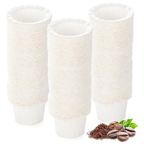 Disposable Paper Coffee Filters, Keurig K Cup Paper Filters for Keurig Single Brewer Reusable Cups, K-cup Coffee Pods, Fits All Brands Reusable K Cups (300)