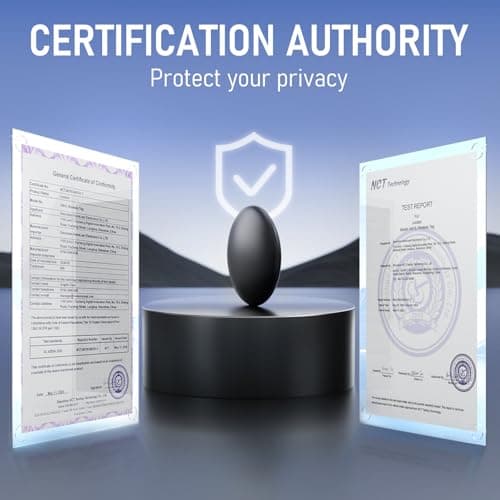 IP68 Waterproof Alternative, Smart Tag Key Finder Works with Find My (iOS Only), Bluetooth Tracker, Finder Locator for Keys, Luggage, Backpack, Wallet (Black, 1 Pack) 7