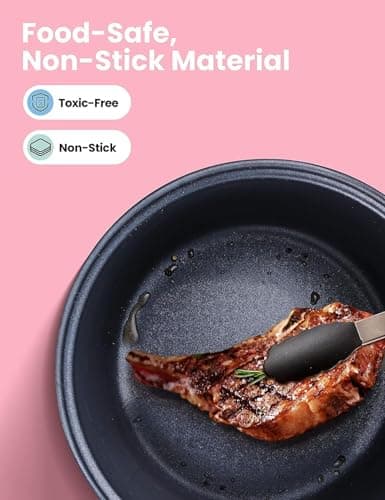 COMFEE' Rice Cooker, Slow Cooker, Steamer, Stewpot, Sauté All in One (12 Digital Cooking Programs) Multi Cooker (5.2Qt ) Large Capacity. 24 Hours Preset & Instant Keep Warm, Black/Silver (MB-M25) 5