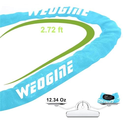 Bike Lock, Heavy Duty Anti-Theft 2.72 Ft Security Chain with 3 Keys, Waterproof for Bicycle,Scooter, Motorcycle, Door, Gate, Fence 5