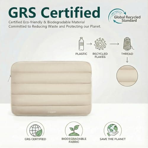 Bagasin 14 Inch TSA Laptop Bag Protective Sleeve Waterproof with 4-Layer Protection, for MacBook, HP, Dell, Lenovo, Asus Notebook 6