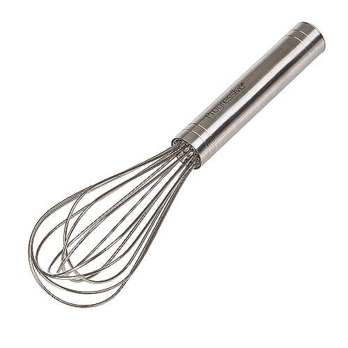 PrepWorks by Progressive 8-Inch Balloon Whisk – Handheld Steel Wire Whisk for Blending, Whisking, Beating & Stirring, BPA-Free, Dishwasher Safe