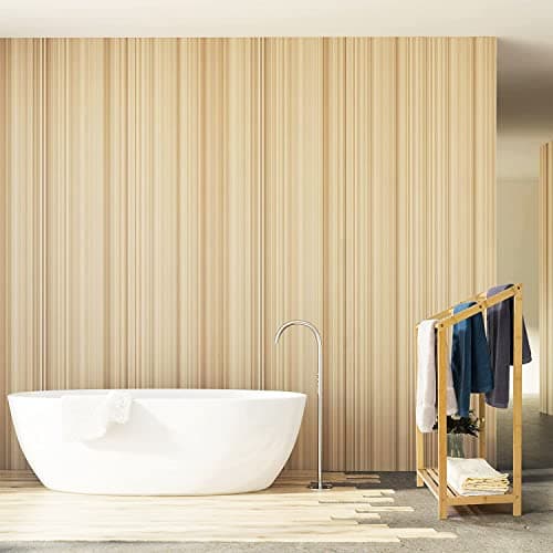 HYNAWIN Bamboo 3 Tier Towel Rack for Bathroom, Freestanding Beach Towel with Storage Shelf, Poolside Rack with Bottom Organizer for Bath, Hand Towel, Laundry 7