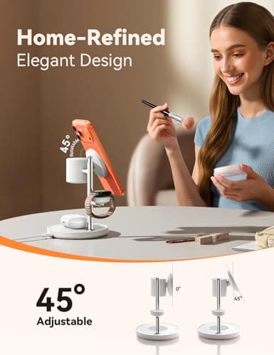 15W MagSafe for JOYROOM, Fast Qi2 Certified 4-in-1 MagSafe Charging Station for Apple, Wireless Charger for iPhone 17/16/15 Pro Max, Pixel 10/9, iWatch, AirPods 4/3/2/Pro(Cable& 30W Adapter Included) 7