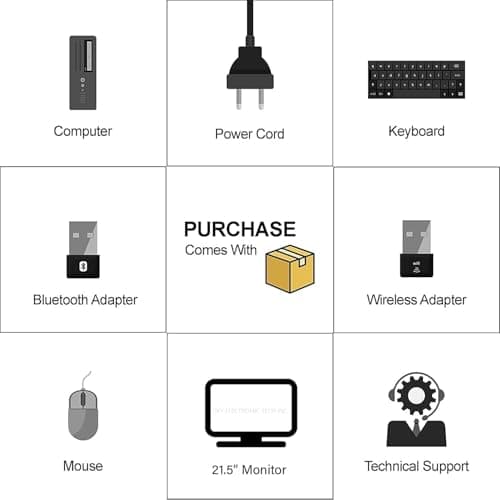 HP ProDesk 600 G3 SFF Desktop Computer with 21.5" FHD Monitor, Intel Quad Core i5-6500, 16GB DDR4, 256GB SSD, DisplayPort, Keyboard & Mouse, WiFi, BT, Windows 11 Pro (Renewed), Black 7