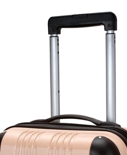 Rockland London Hardside Spinner Wheel Luggage, Champagne, Carry-On 20-Inch, 22"X13. 5"x10" (with wheels) 6