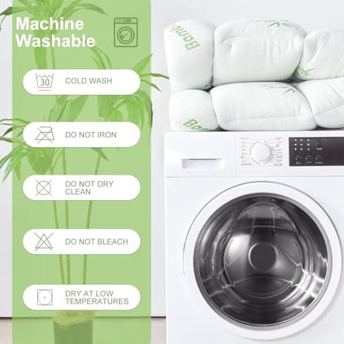 SurChic Queen Size Mattress Topper Viscose Derived from Bamboo, Soft Thick Pillow Top Mattress Pad Cover for Back Pain, Cooling Mattress Protector with 8-21 Inch Deep Pocket, White 7