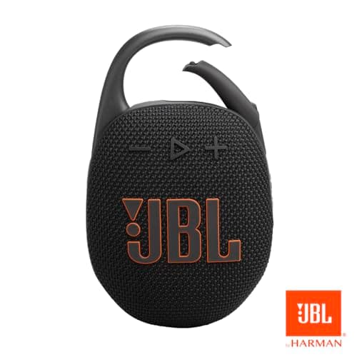 JBL Clip 5 - Ultra-Portable, Waterproof & Dustproof Bluetooth Speaker, Big JBL Pro Sound with Punchy bass, Integrated Carabiner, Up to 12 Hours of Play, Made in Part with Recycled Materials (Black) 6
